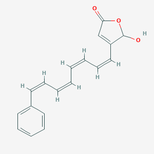 molecular formula C44H60N8O12 B233775 5-Hydroxy-4-(8-phenyl-1,3,5,7-octatetraenyl)-2(5H)-furanone CAS No. 141894-65-7
