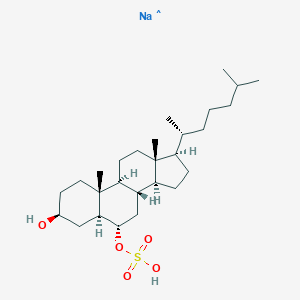 molecular formula C27H48NaO5S B233808 3-Hydroxycholestan-6-yl sulfate CAS No. 141677-59-0