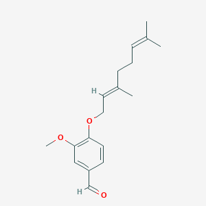 molecular formula C5H9N3OS B233952 O-Geranylvanillin CAS No. 151455-08-2