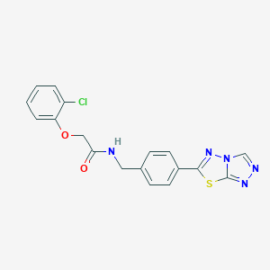 2-(2-chlorophenoxy)-N-(4-[1,2,4]triazolo[3,4-b][1,3,4]thiadiazol-6-ylbenzyl)acetamide