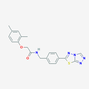 2-(2,4-dimethylphenoxy)-N-(4-[1,2,4]triazolo[3,4-b][1,3,4]thiadiazol-6-ylbenzyl)acetamide
