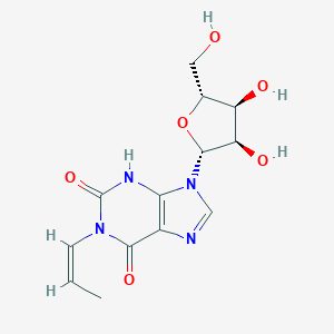 molecular formula C13H16N4O6 B233987 Xanthosine, 1-(1-propenyl)-, (Z)- CAS No. 140156-27-0