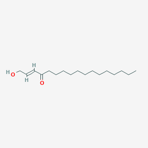 molecular formula C62H95N16O28P B234048 1-Hydroxy-2-heptadecen-4-one CAS No. 142465-60-9