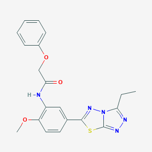 N-[5-(3-ethyl[1,2,4]triazolo[3,4-b][1,3,4]thiadiazol-6-yl)-2-methoxyphenyl]-2-phenoxyacetamide