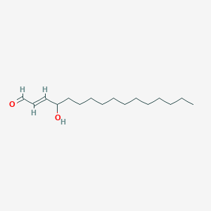 molecular formula C16H30O2 B234124 4-Hydroxy-2-hexadecenal CAS No. 142449-98-7