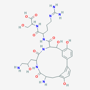 molecular formula C32H45N9O11 B234150 双苯霉素 C CAS No. 147139-55-7