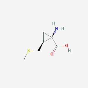 molecular formula C12H15NO3 B234237 2,3-Methanomethionine CAS No. 143169-55-5