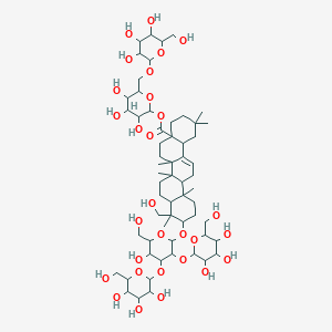 molecular formula C21H35N9O4 B234362 Staunoside D CAS No. 155661-20-4