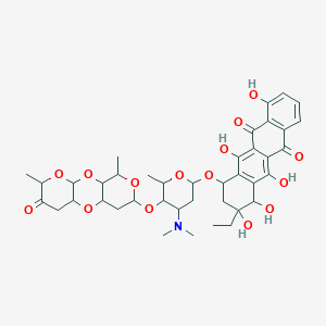 molecular formula C40H49NO15 B234414 Betaclamycin B CAS No. 143413-62-1