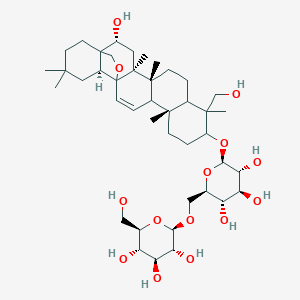 molecular formula C6H3FN2O2 B234484 Clinoposaponin X CAS No. 159122-00-6
