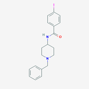 molecular formula C19H21IN2O B234485 N-(1-benzylpiperidin-4-yl)-4-iodobenzamide CAS No. 155798-12-2