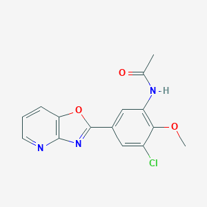 N-(3-chloro-2-methoxy-5-[1,3]oxazolo[4,5-b]pyridin-2-ylphenyl)acetamide