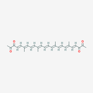 molecular formula C11H19NO3 B234571 6,10,15,19-Tetramethyl-4,6,8,10,12,14,16,18,20-tetracosanonaene-2,3,22,23-tetrone CAS No. 141290-91-7