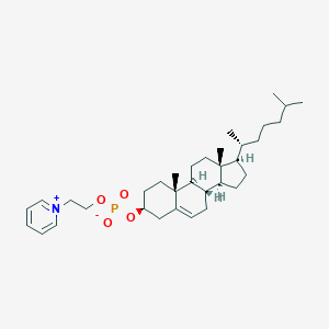 molecular formula C34H54NO4P B234595 Cholesterylphosphorylethylpyridinium CAS No. 143693-01-0