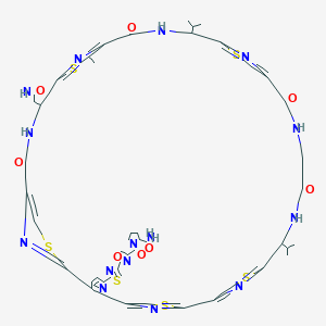 molecular formula C50H51N15O8S6 B234617 埃米菌素 A CAS No. 152741-89-4