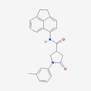 N-(1,2-dihydro-5-acenaphthylenyl)-1-(3-methylphenyl)-5-oxo-3-pyrrolidinecarboxamide