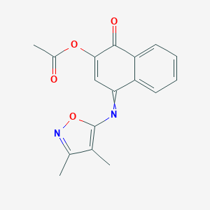 2-Acetyl-N-(3,4-dimethyl-5-isoxazolyl)-1,4-naphthoquinone imine