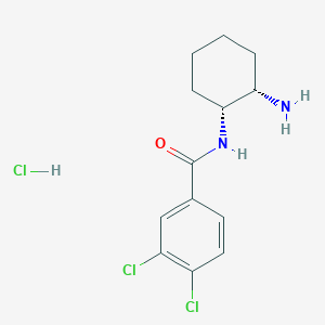 molecular formula C13H17Cl3N2O B234625 N-(2-Aminocyclohexyl)-3,4-dichlorobenzamide CAS No. 147934-28-9