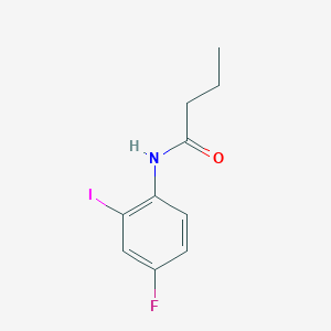 molecular formula C10H11FINO B234653 N-(4-fluoro-2-iodophenyl)butanamide 