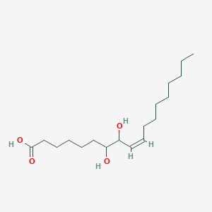 molecular formula C18H34O4 B234667 (Z)-7,8-dihydroxyoctadec-9-enoic acid CAS No. 143288-65-7