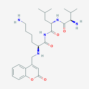 Valyl-leucyl-lysyl-4-aminomethylcoumarin