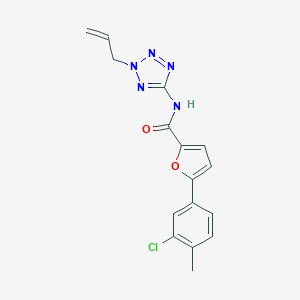 molecular formula C16H14ClN5O2 B234708 N-(2-allyl-2H-tetraazol-5-yl)-5-(3-chloro-4-methylphenyl)-2-furamide 