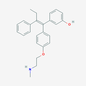 B023471 3-[(E)-1-[4-[2-(methylamino)ethoxy]phenyl]-2-phenylbut-1-enyl]phenol CAS No. 83647-33-0