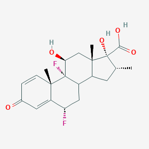 molecular formula C₂₁H₂₆F₂O₅ B023479 (6a,11b,16a,17a)-6,9-Difluoro-11,17-dihydroxy-16-methyl-3-oxoandrosta-1,4-diene-17-carboxylic acid CAS No. 28416-82-2