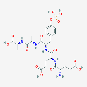 molecular formula C30H38N4O4S2 B234844 Glutamyl-glutamyl-phosphotyrosyl-alanyl-alanine CAS No. 151957-35-6