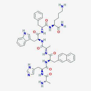 molecular formula C51H62N12O7 B234858 Growth hormone-releasing peptide 1 CAS No. 141925-59-9
