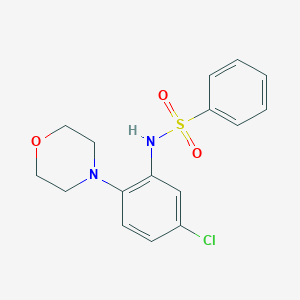 N-(5-chloro-2-morpholin-4-ylphenyl)benzenesulfonamide