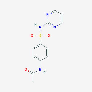 molecular formula C12H12N4O3S B023491 乙酰磺胺嘧啶 CAS No. 127-74-2