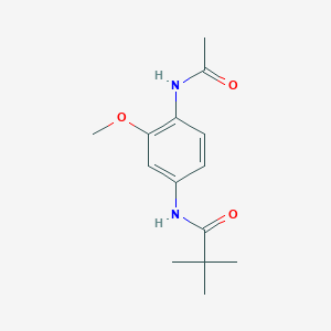 N-[4-(acetylamino)-3-methoxyphenyl]-2,2-dimethylpropanamide