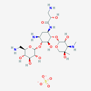 molecular formula C22H43N5O16S-2 B000235 Isepacin CAS No. 67814-76-0