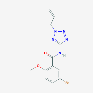 molecular formula C12H12BrN5O2 B235017 N-(2-allyl-2H-tetraazol-5-yl)-5-bromo-2-methoxybenzamide 