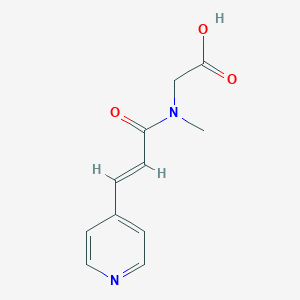 molecular formula C11H12N2O3 B235024 4-Pyridylacrylsarcosine CAS No. 148332-68-7