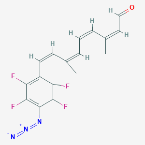 (2Z,4Z,6Z,8Z)-9-(4-azido-2,3,5,6-tetrafluorophenyl)-3,7-dimethylnona-2,4,6,8-tetraenal