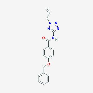 molecular formula C18H17N5O2 B235046 N-(2-allyl-2H-tetraazol-5-yl)-4-(benzyloxy)benzamide 
