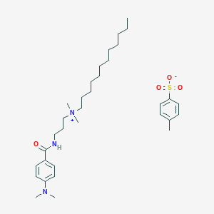 molecular formula C84H138N6O62 B235069 Dimethylpabamidopropyl laurdimonium tosylate CAS No. 156679-41-3