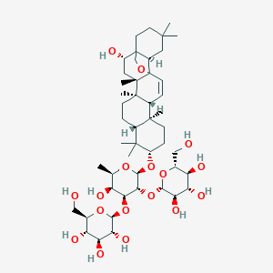molecular formula C84H138N6O62 B235070 Clinoposaponin XI CAS No. 159122-01-7