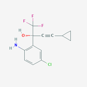 molecular formula C13H11ClF3NO B023508 (R)-5-氯-α-(环丙炔基)-2-氨基-α-(三氟甲基)苯甲醇 CAS No. 927812-33-7