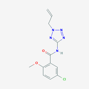 molecular formula C12H12ClN5O2 B235082 N-(2-allyl-2H-tetraazol-5-yl)-5-chloro-2-methoxybenzamide 