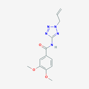 molecular formula C13H15N5O3 B235112 N-(2-allyl-2H-tetraazol-5-yl)-3,4-dimethoxybenzamide 
