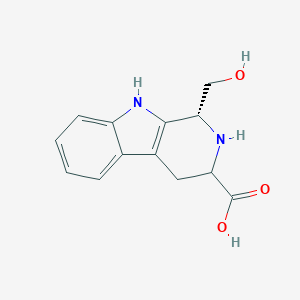 B235153 1H-Pyrido(3,4-b)indole-3-carboxylic acid, 2,3,4,9-tetrahydro-1-(hydroxymethyl)-, cis- CAS No. 143356-46-1