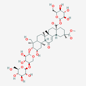 molecular formula C17H17K2N3O8S2 B235179 食用皂苷 M CAS No. 140364-79-0