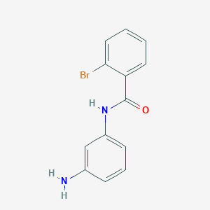 molecular formula C13H11BrN2O B2353721 N-(3-氨基苯基)-2-溴苯甲酰胺 CAS No. 331445-38-6