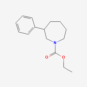 molecular formula C15H21NO2 B2353729 Ethyl 3-phenylazepane-1-carboxylate CAS No. 1705419-52-8