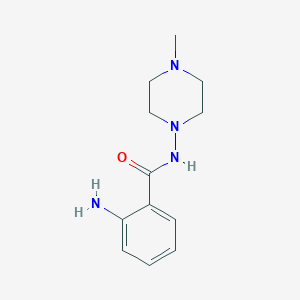 molecular formula C12H18N4O B2353732 2-amino-N-(4-methylpiperazin-1-yl)benzamide CAS No. 7223-82-7