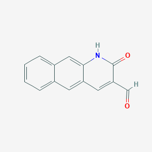 molecular formula C14H9NO2 B2353735 2-Oxo-1,2-dihydrobenzo[g]quinoline-3-carbaldehyde CAS No. 880856-15-5