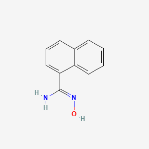molecular formula C11H10N2O B2353778 N'-hydroxynaphthalene-1-carboximidamide CAS No. 40019-43-0